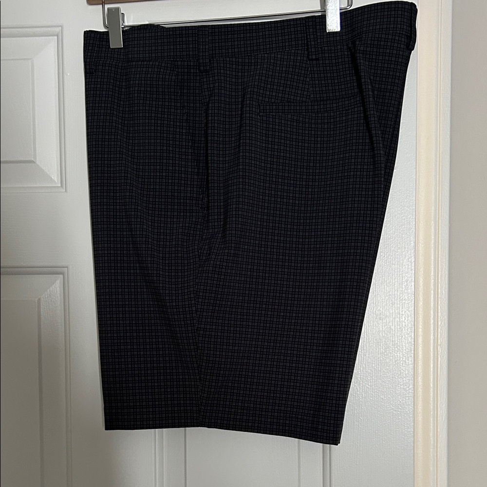 Men's Black Checkered Shorts
